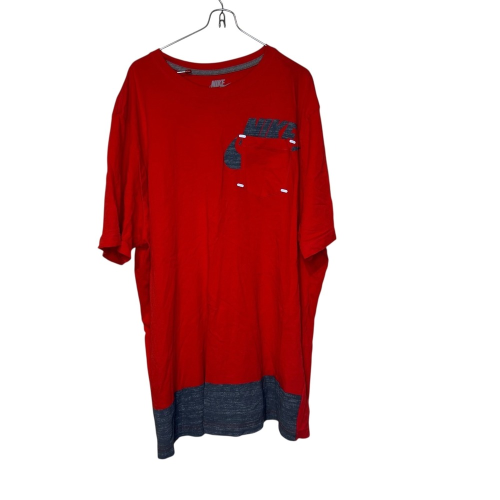 Nike Men's T Shirt Colorblock Oversized Short Sleeve Crewneck Organic Cotton 2XL
